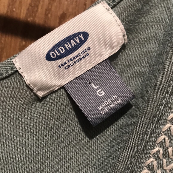 Old Navy L Thyme To Go Summer Top Embroidered - Picture 4 of 9